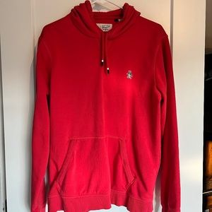 Original Penguin Sticker Pete Pullover Fleece Hoodie